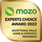 Mozo Experts Award for Exceptional Value 2022 - Home and Contents Insurance